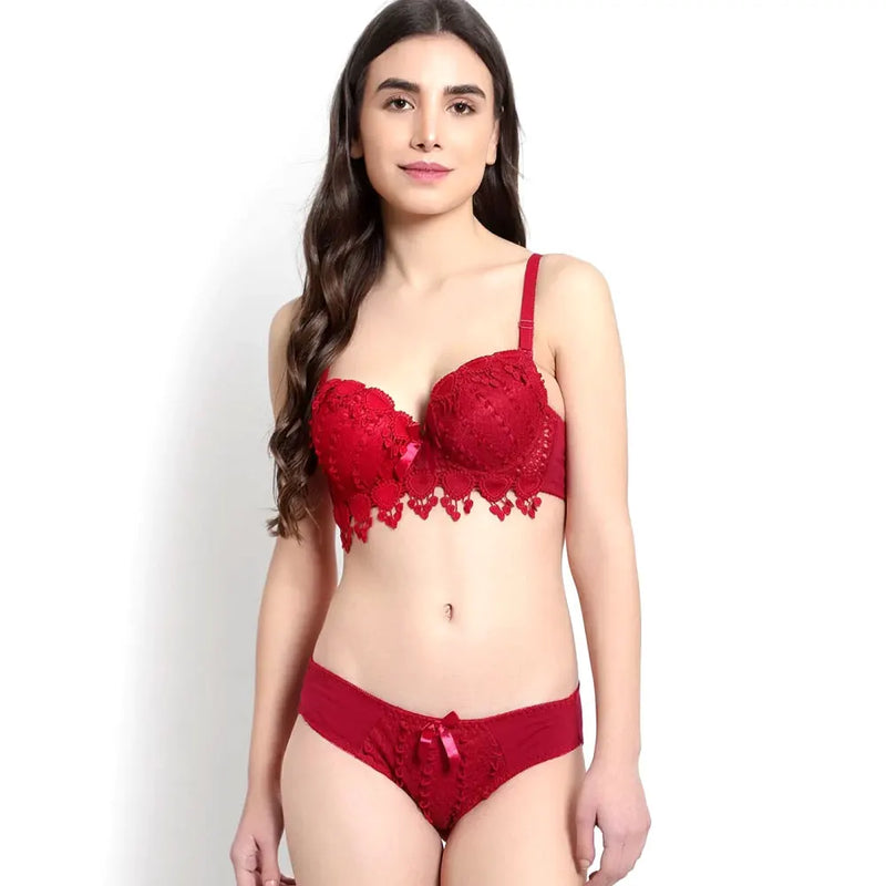 Lace Fabric Bra briefs set for women, cotton bra and panty set for women