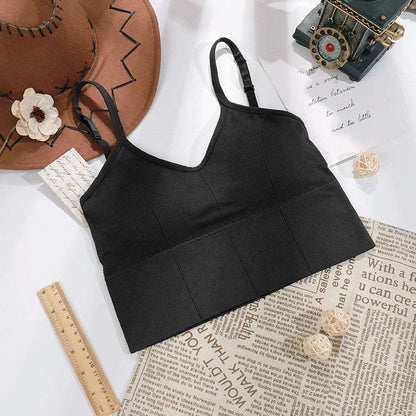 Padded & No wire dry fit solid comfort workout bra for women