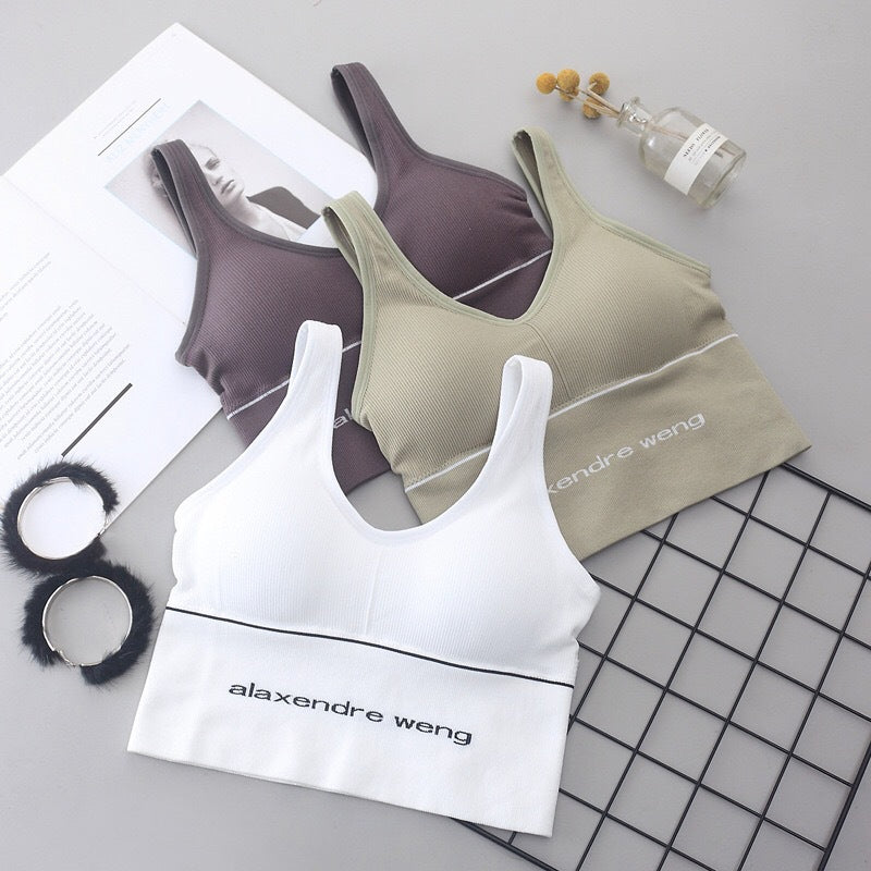 Women's fashion Strappy Seamless Low Impact Workout Sports Bra