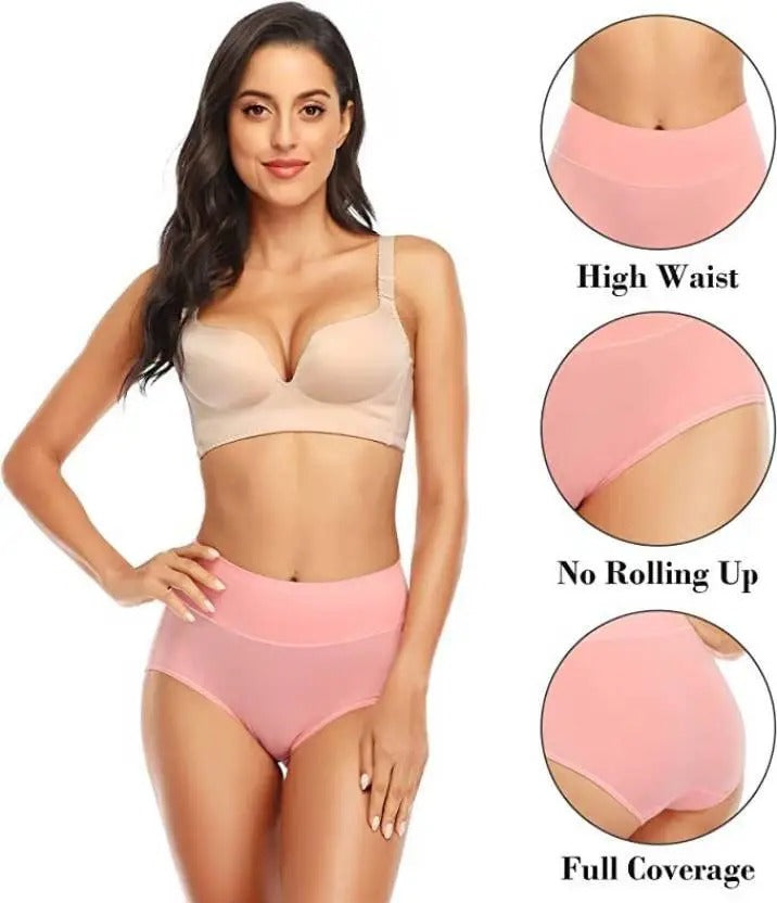 Women's Panties Fashion Solid color middle waist Briefs