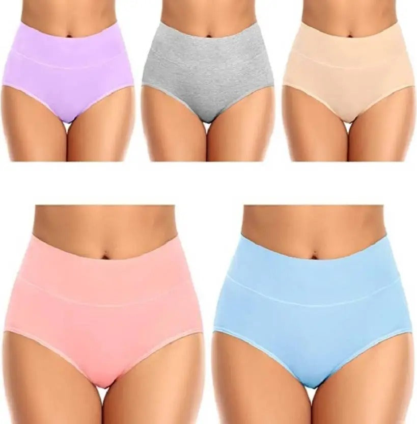 Women's Panties Fashion Solid color middle waist Briefs