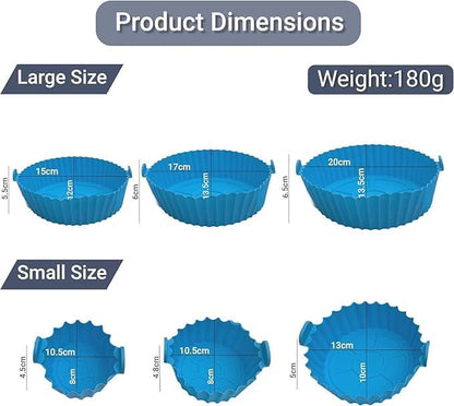 6 Pic Air Fryer Silicon Tray