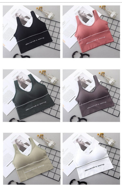 Women's fashion Strappy Seamless Low Impact Workout Sports Bra