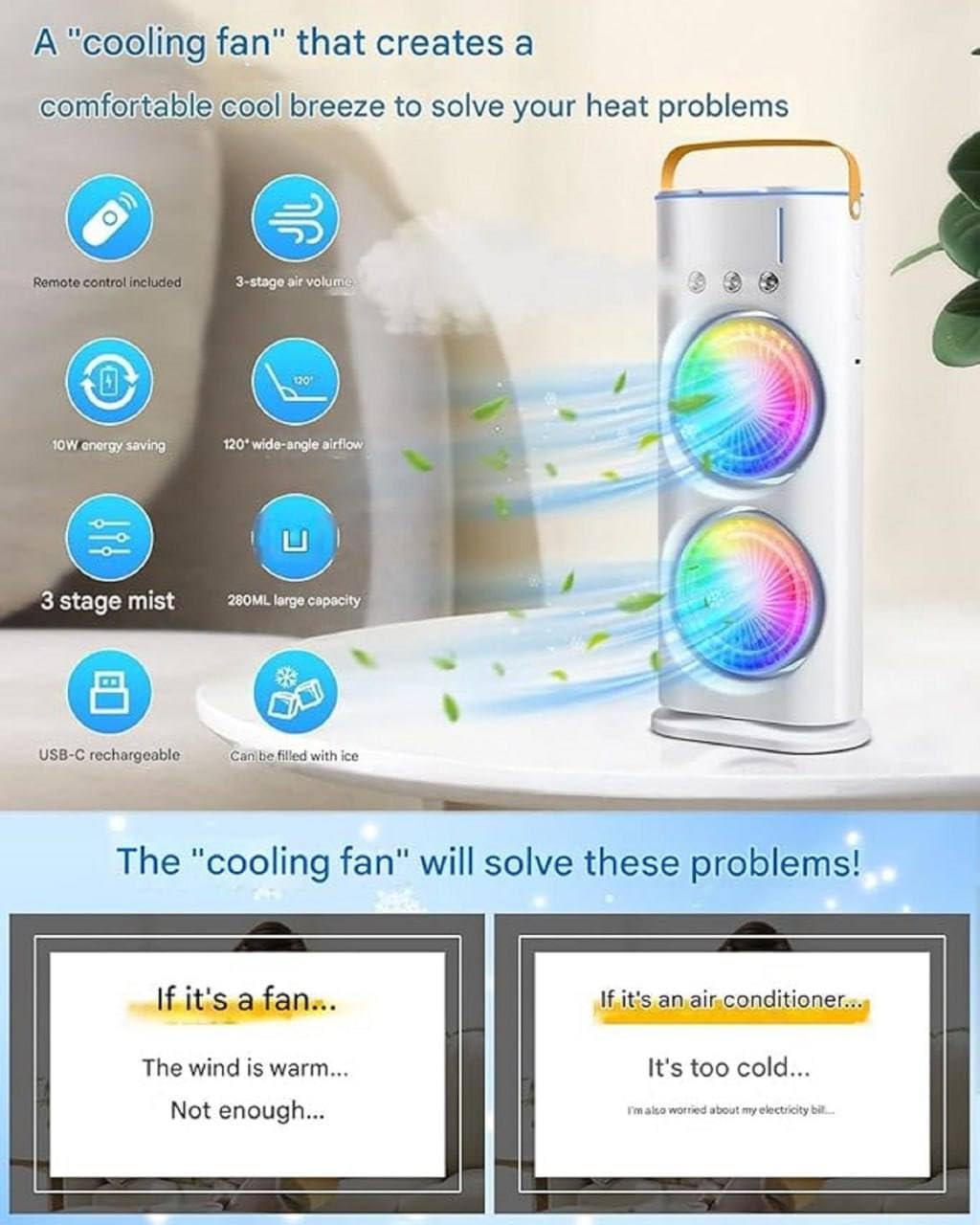 Portable mini Air cooler