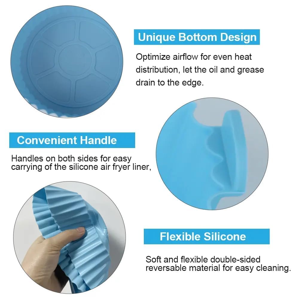 6 Pic Air Fryer Silicon Tray