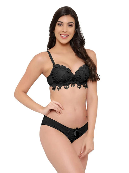Lace Fabric Bra briefs set for women, cotton bra and panty set for women