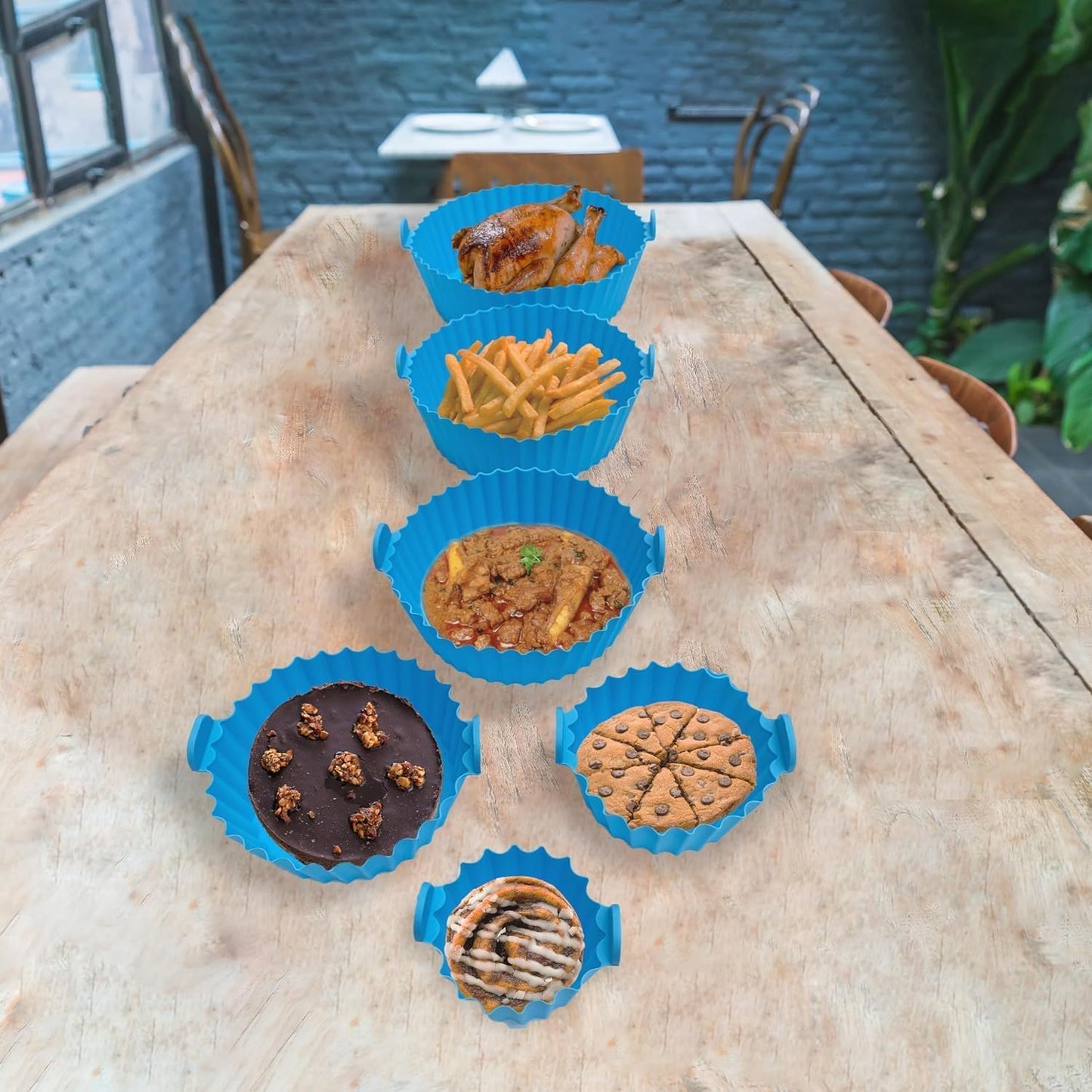 6 Pic Air Fryer Silicon Tray