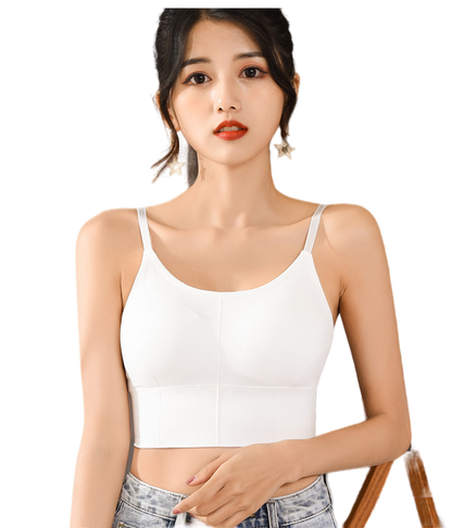 Padded & No wire dry fit solid comfort workout bra for women