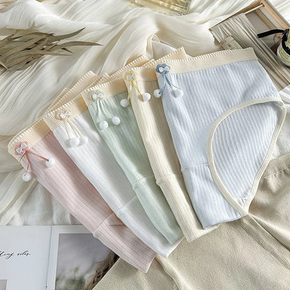 Women's Low waist Verticle Srtiped Cotton Panties | Simple Comfortable Briefs