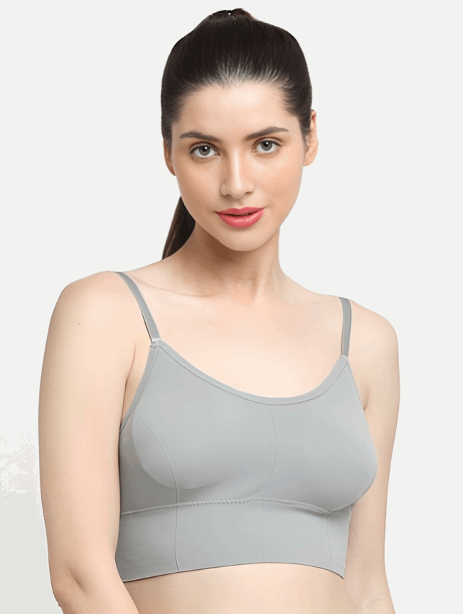 Padded & No wire dry fit solid comfort workout bra for women