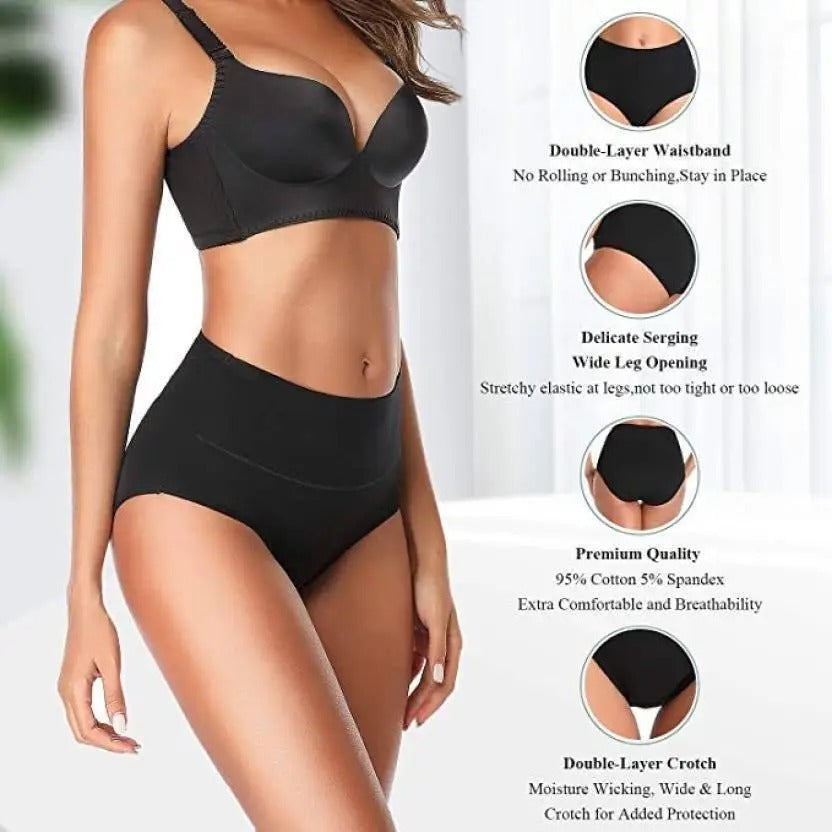 Women's Panties Fashion Solid color middle waist Briefs